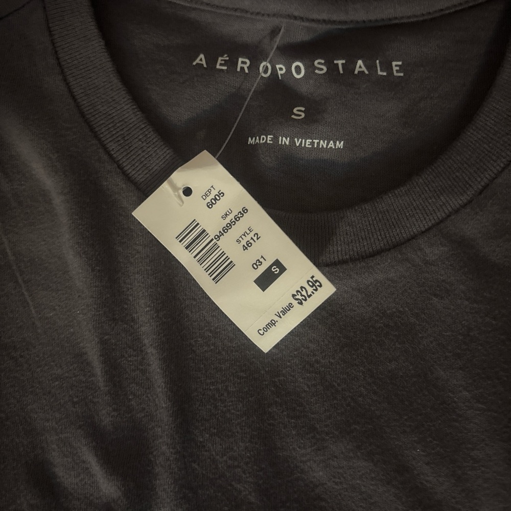 Aeropostale Men's Charcoal Tee
